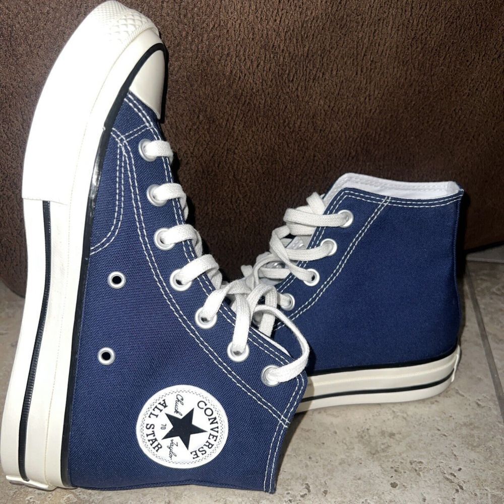 Converse Women’s Chuck 70 Hi Canvas Midnight Navy Blue A09978C 6.5